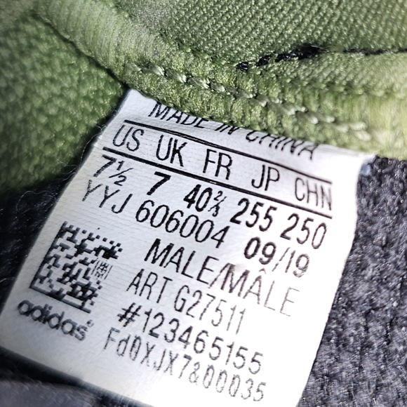 Adidas Ultraboost 19 Tech Green/Black Running Shoes G27511 Men's Size 7.5 - Picture 12 of 12